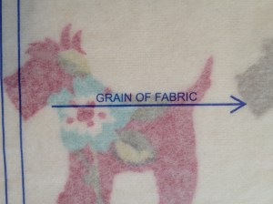 Grain of fabric