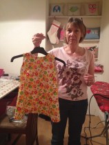 Barbara with finished dress