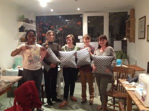 Fabulous cushions and bunting!