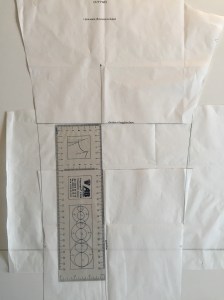 Lengthening a trouser pattern