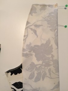 Inserting darts into trousers