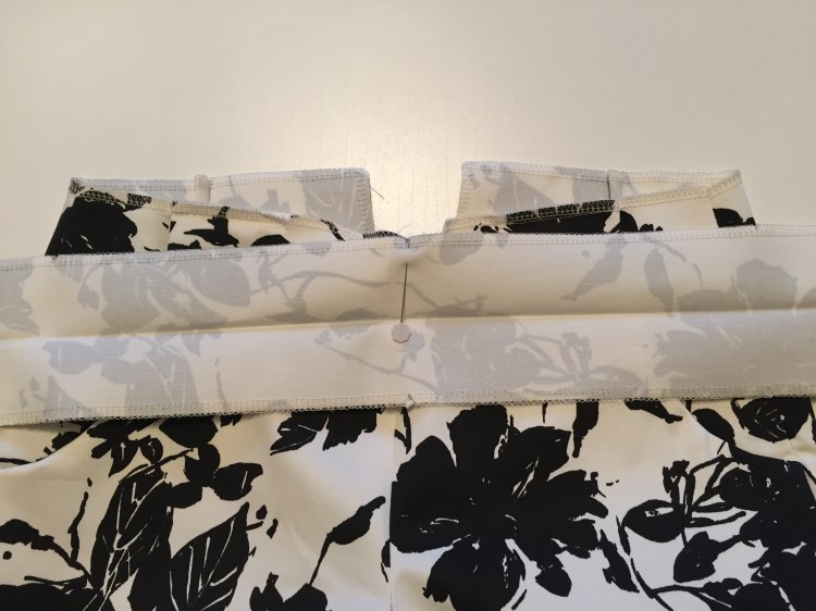 Attaching the waistband