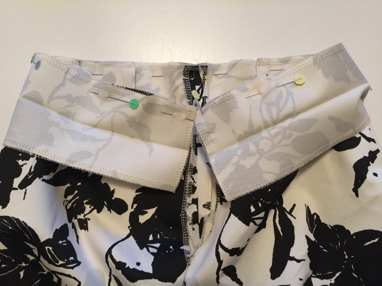 Attaching the waistband