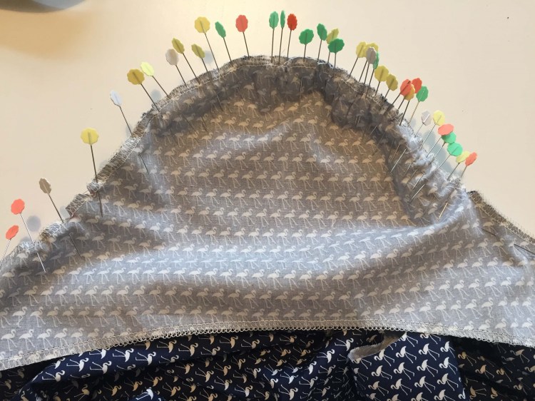 Attaching the sleeves to the bodice