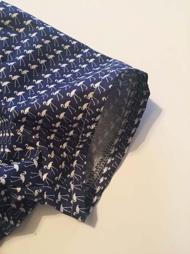 sewing the sleeve hem
