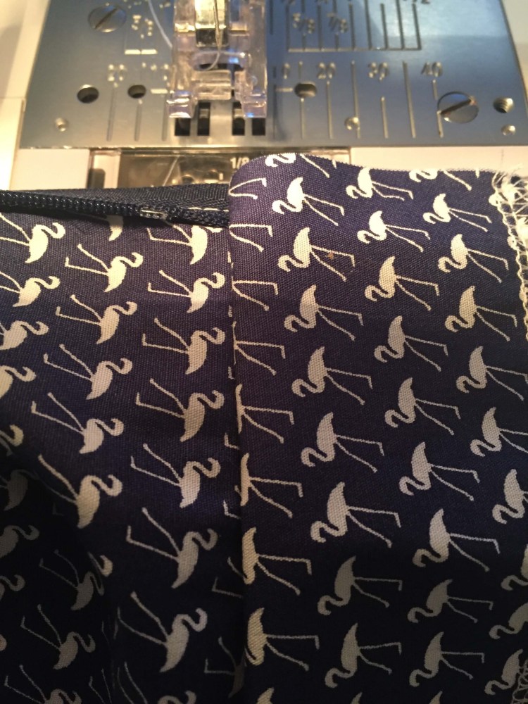 Understitching the neckline