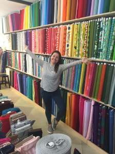 Set in the gorgeous countryside, Backstitch is the kind of shop you could spend hours in browsing and browsing. However, I had my husband and son with me and we were en-route to a day out in Cambridge.. time was not on my side! I whisked in and ran around like a lunatic, touching as many fabrics as I could!