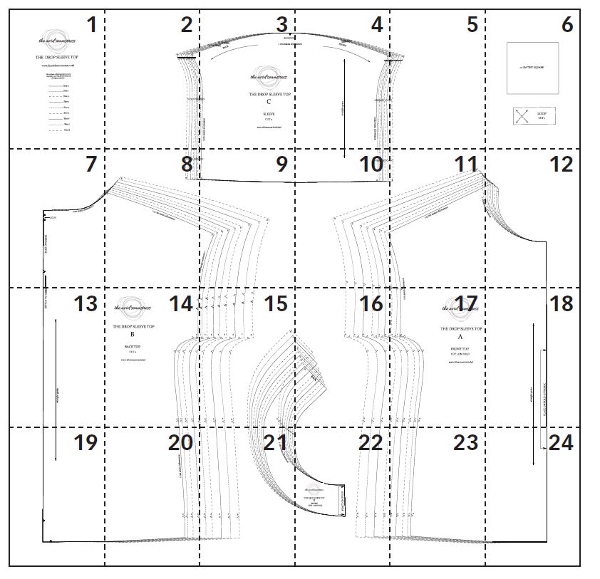 Digital Pattern – The Drop Sleeve Top – The Avid Seamstress